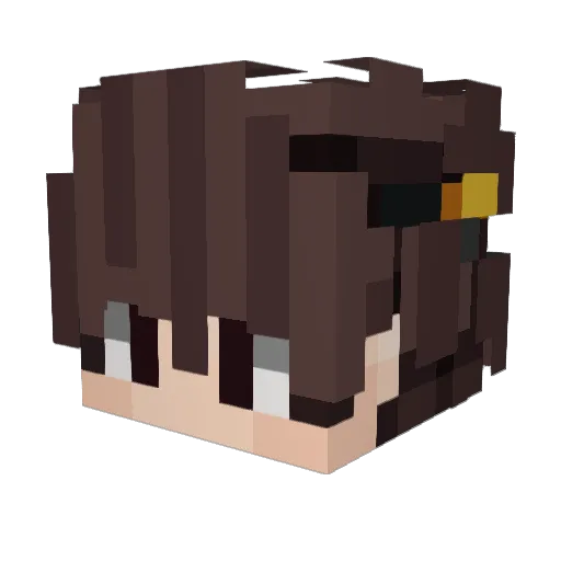 Thymebearr Minecraft avatar head, 3D render