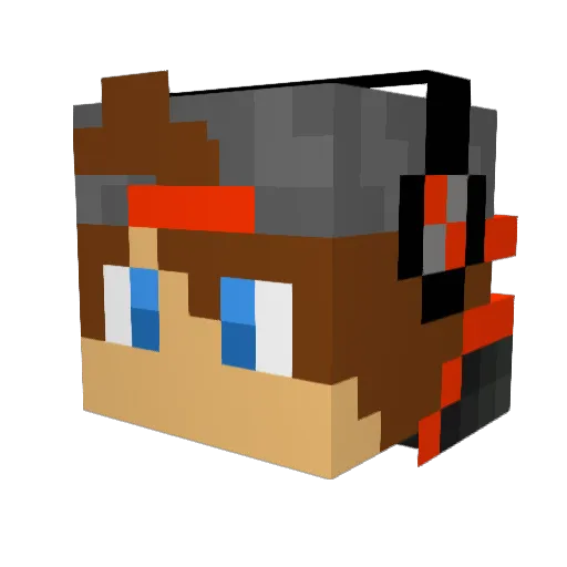 Thynix_ Minecraft avatar head, 3D render