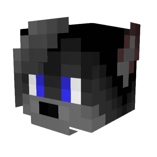 Thyphlo Minecraft avatar head, 3D render