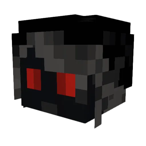 Thyphonia Minecraft avatar head, 3D render