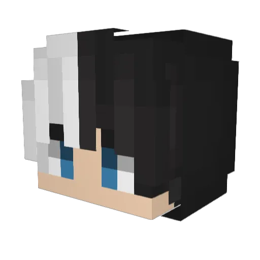 Thysonx Minecraft avatar head, 3D render