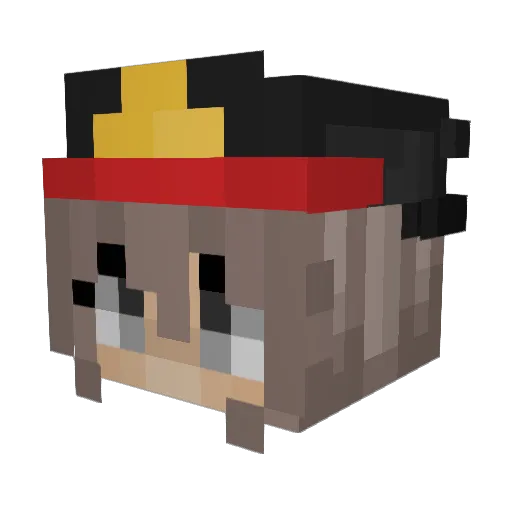 ThytimeHasAFatty Minecraft avatar head, 3D render