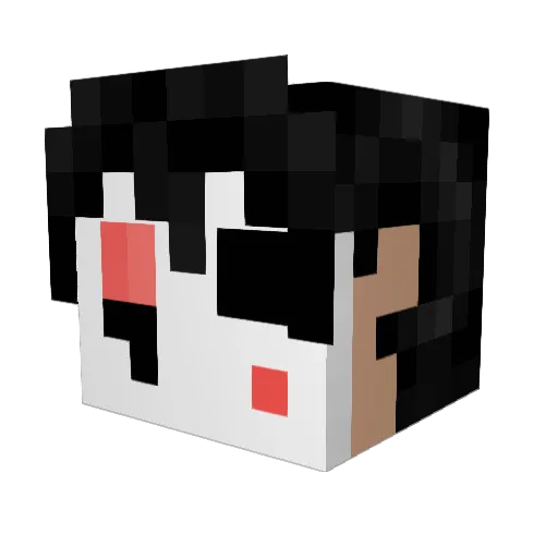TiBerserk Minecraft avatar head, 3D render