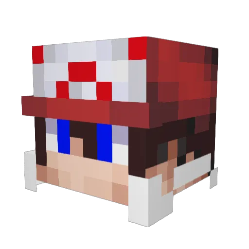 TiBiscuit78 Minecraft avatar head, 3D render