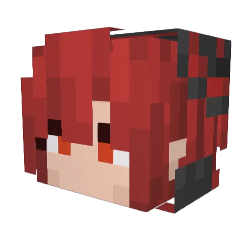 TiBoss017 Minecraft avatar head, 3D render
