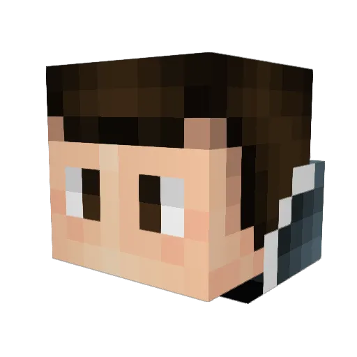 TiD94 Minecraft avatar head, 3D render
