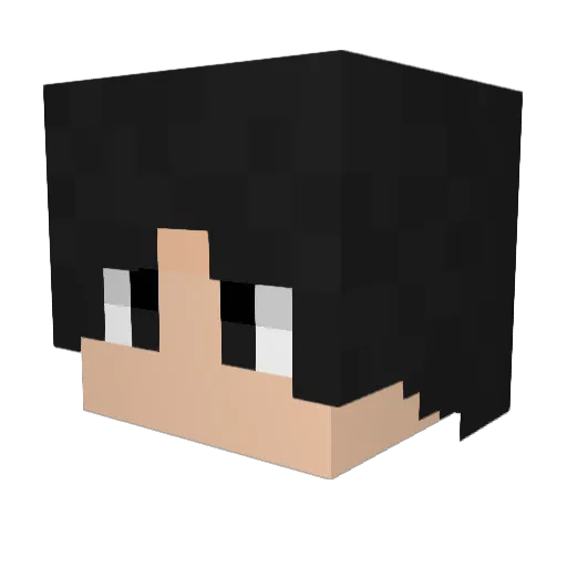 TiGzTiGz Minecraft avatar head, 3D render