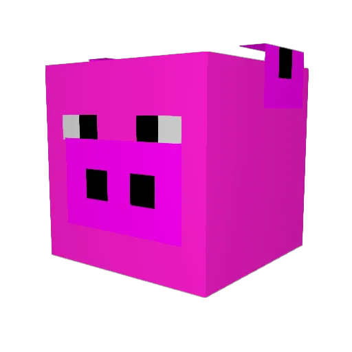 TiHe18 Minecraft avatar head, 3D render