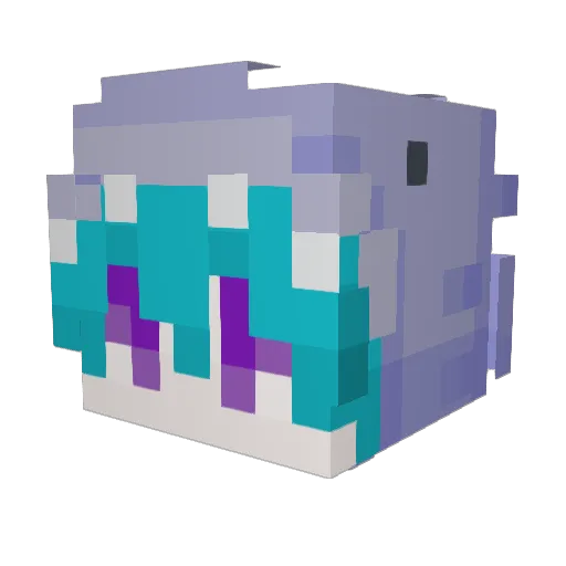 TiMuen Minecraft avatar head, 3D render