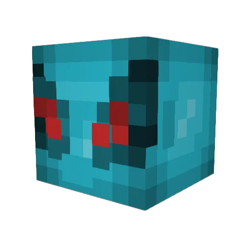 TiNandes Minecraft avatar head, 3D render