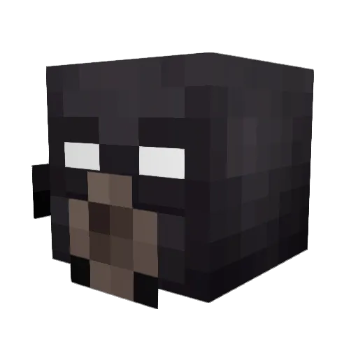 TiSalute Minecraft avatar head, 3D render