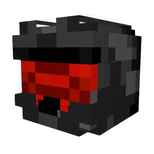 TiTaxHD Minecraft avatar head, 3D render