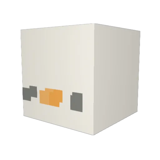 TiX0819 Minecraft avatar head, 3D render