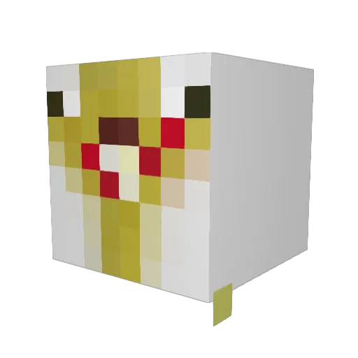 Ti_Dye Minecraft avatar head, 3D render