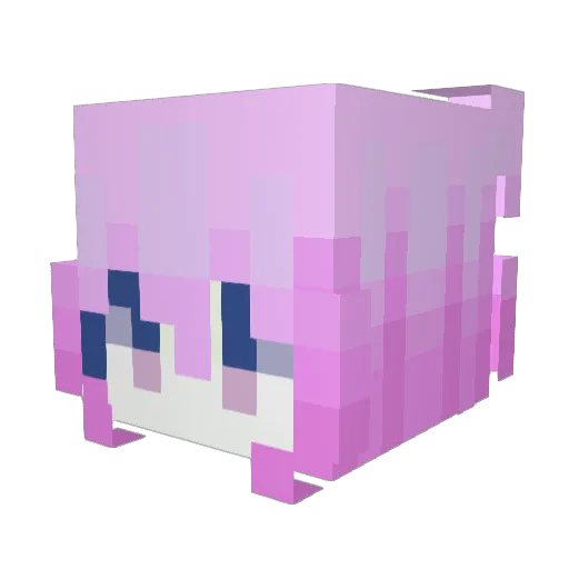Tia6 Minecraft avatar head, 3D render