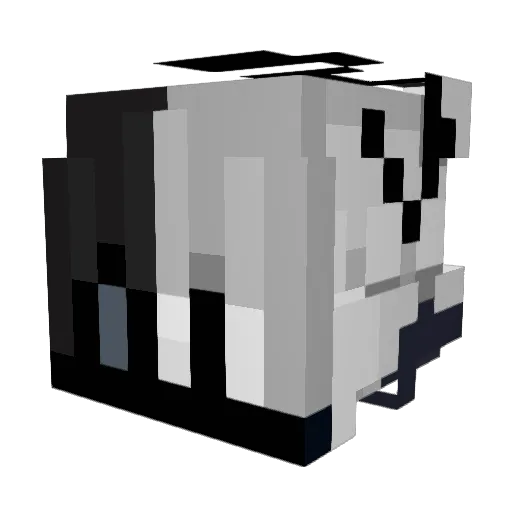 TiaChiMan Minecraft avatar head, 3D render