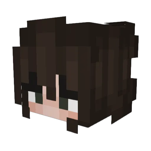 TiaJLB_ Minecraft avatar head, 3D render