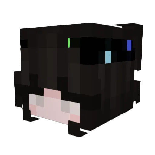 TiaLuluh Minecraft avatar head, 3D render