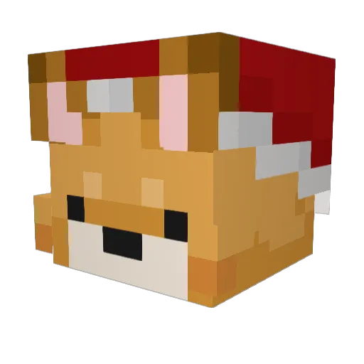 TiaMoRang Minecraft avatar head, 3D render