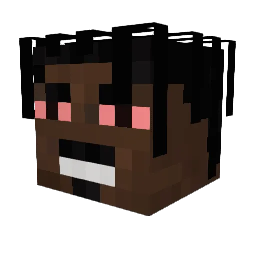 TiaaHz Minecraft avatar head, 3D render