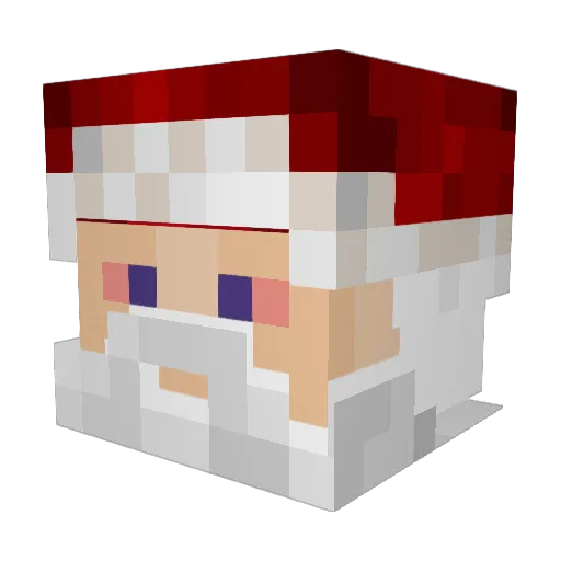 Tiaben Minecraft avatar head, 3D render