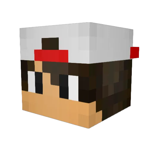 Tiago27 Minecraft avatar head, 3D render