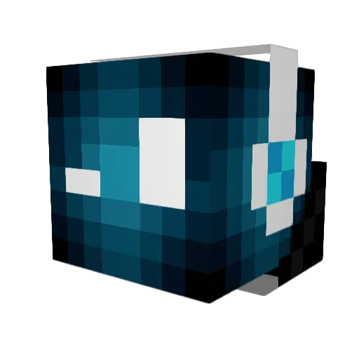 TiagoBRA Minecraft avatar head, 3D render
