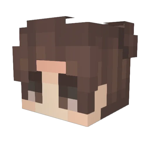 TiagoBernardes Minecraft avatar head, 3D render