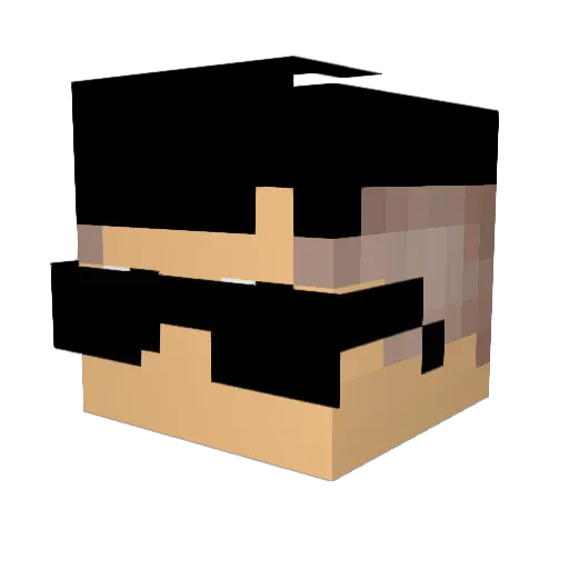 TiagoGomes1207_ Minecraft avatar head, 3D render