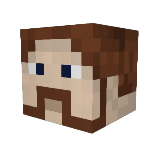Tiago_F Minecraft avatar head, 3D render