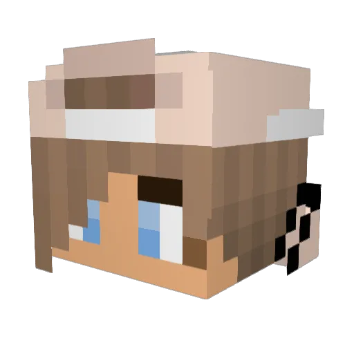 Tiago_Tarso Minecraft avatar head, 3D render