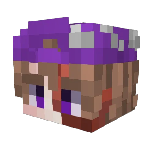 TiaguBrancu Minecraft avatar head, 3D render