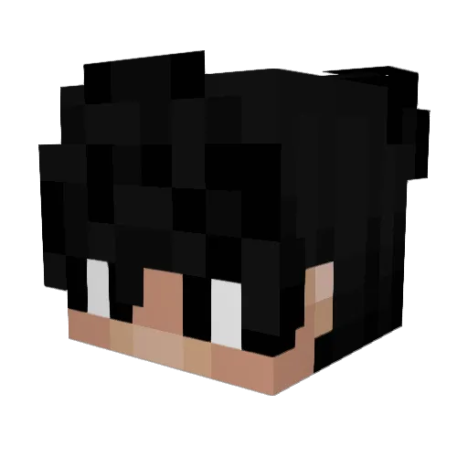 Tiahsoah Minecraft avatar head, 3D render