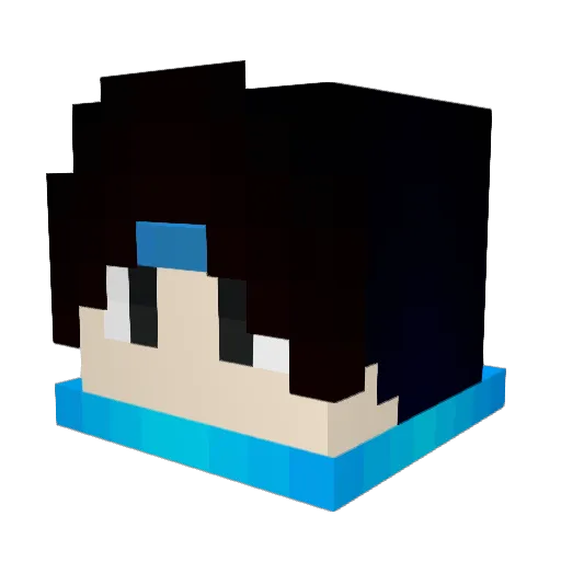 TianFuZhiSheng Minecraft avatar head, 3D render