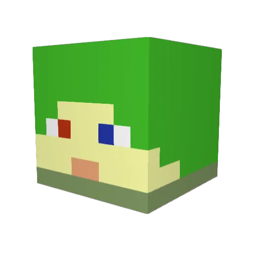 Tian_hu945 Minecraft avatar head, 3D render