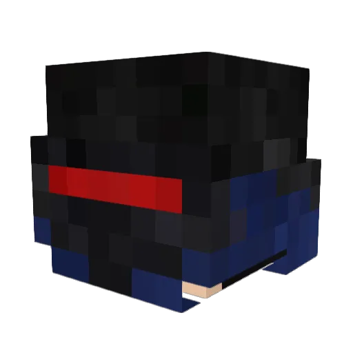 Tianyuan233 Minecraft avatar head, 3D render