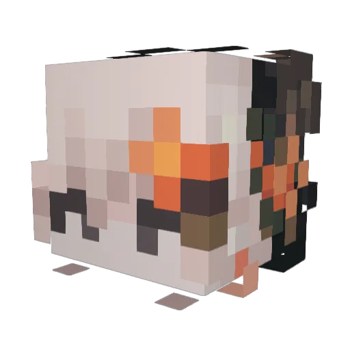 Tiaothan Minecraft avatar head, 3D render