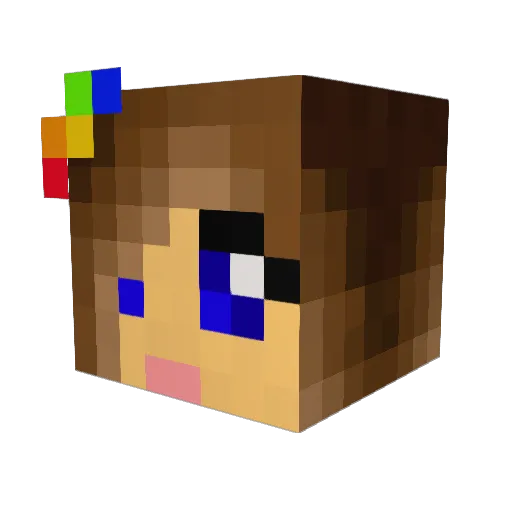 TiaraGirl321 Minecraft avatar head, 3D render