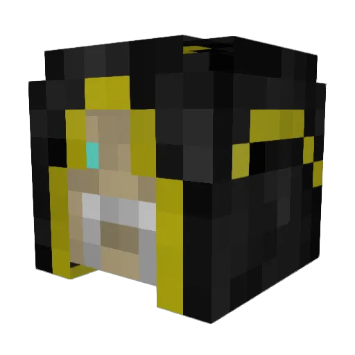TiaraPro Minecraft avatar head, 3D render