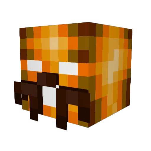 Tiarm Minecraft avatar head, 3D render