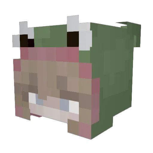 Tiatti Minecraft avatar head, 3D render