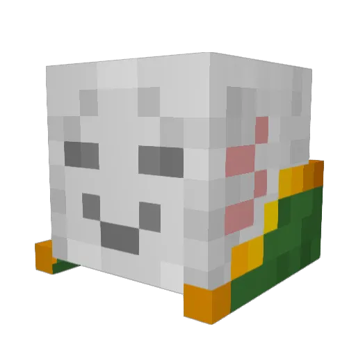 Tibb_0 Minecraft avatar head, 3D render