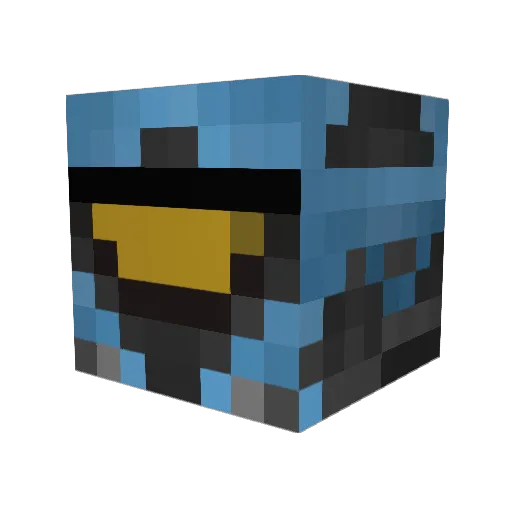 Tiberian Minecraft avatar head, 3D render