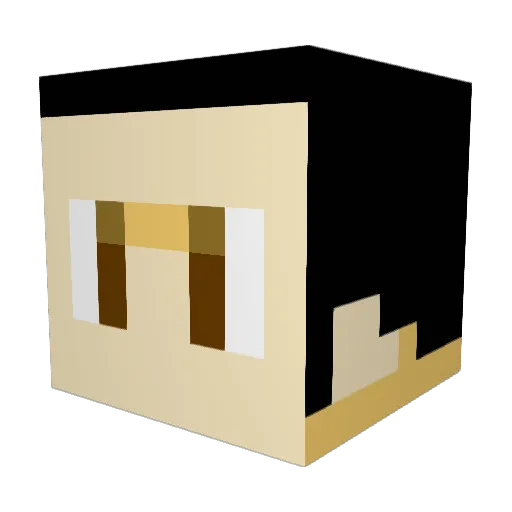 Tiberius63 Minecraft avatar head, 3D render