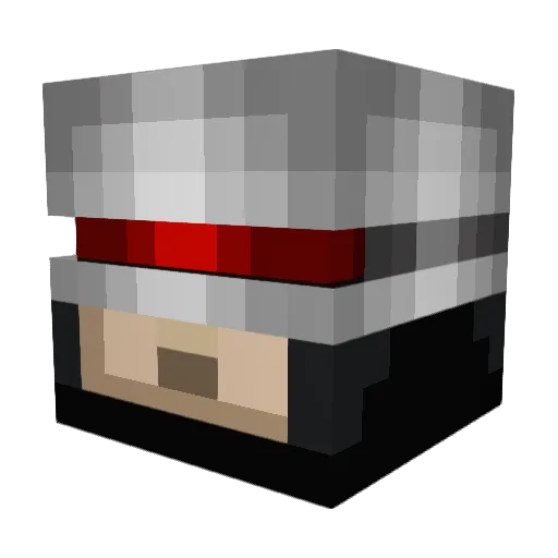 Tibo5000 Minecraft avatar head, 3D render
