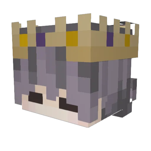 Tibored Minecraft avatar head, 3D render