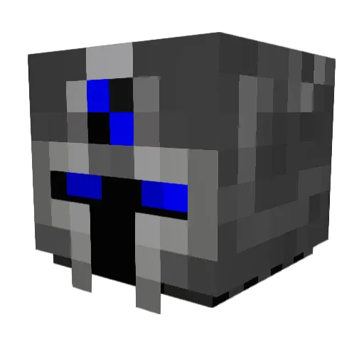 Tibounours Minecraft avatar head, 3D render
