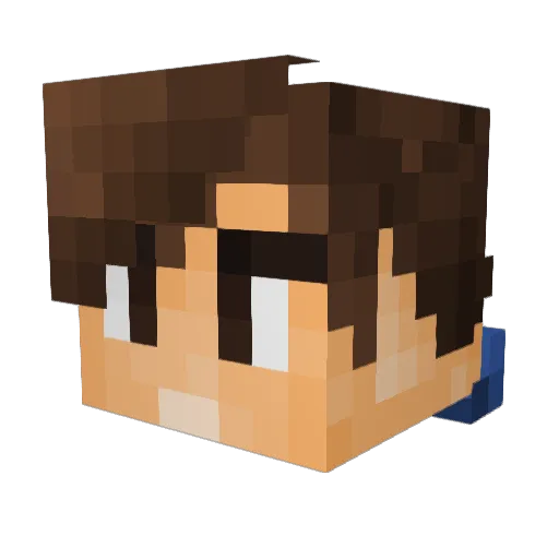 Tibro1601 Minecraft avatar head, 3D render