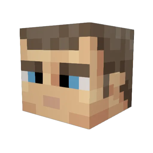 TicTacM0e Minecraft avatar head, 3D render