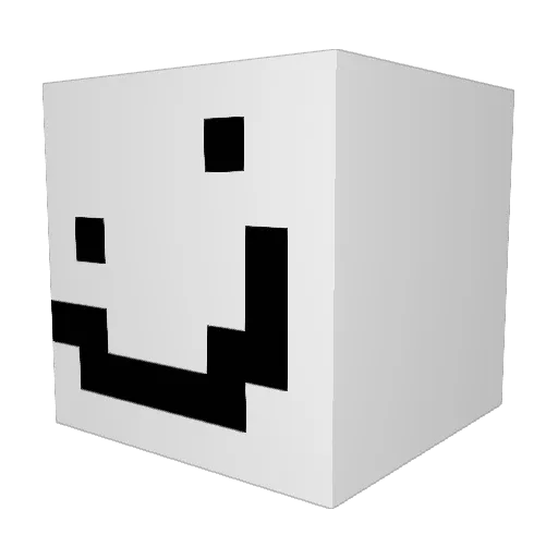 Ticcly Minecraft avatar head, 3D render